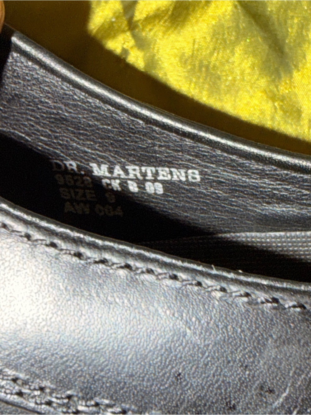 VINTAGE Dr. Martens 9628 Center Seam Leather Mules Tek Sole MIE US10 Deadstock - Picture 5 of 7
